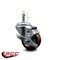 Service Caster 3'' Maroon Poly Wheel Swivel 7/16'' Grip Ring Stem Caster with Brake SCC-GR20S314-PPUB-MRN-TLB-716138 - alternate 2